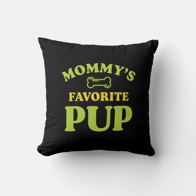 Favoriete Puppy Moeder Decoratie Kussen (Voorkant)