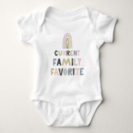 Favoriete regenboog van de huidige familie romper