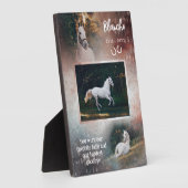 Favoriete Roest & Marine Hello Horse Foto-herdenki Fotoplaat (Zijkant)