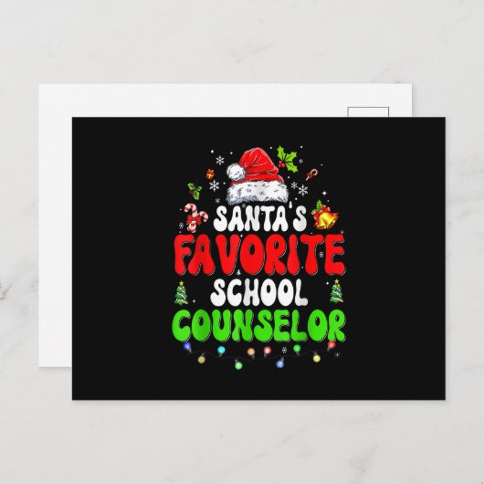 Favoriete schoolconsultant voor Sinterklaas Feestdagenkaart (Voorkant / Achterkant)