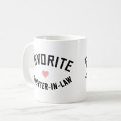 Favoriete schoondochter familiereünie Grappig cade Koffiemok (Voorkant links)