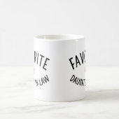 Favoriete schoondochter familiereünie Grappig Koffiemok (Center)