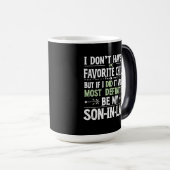 Favoriete schoonzoon waardering - grappig voor fam magische mok (Voorkant rechts)