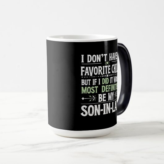 Favoriete schoonzoon waardering - grappig voor fam magische mok (Voorkant rechts)