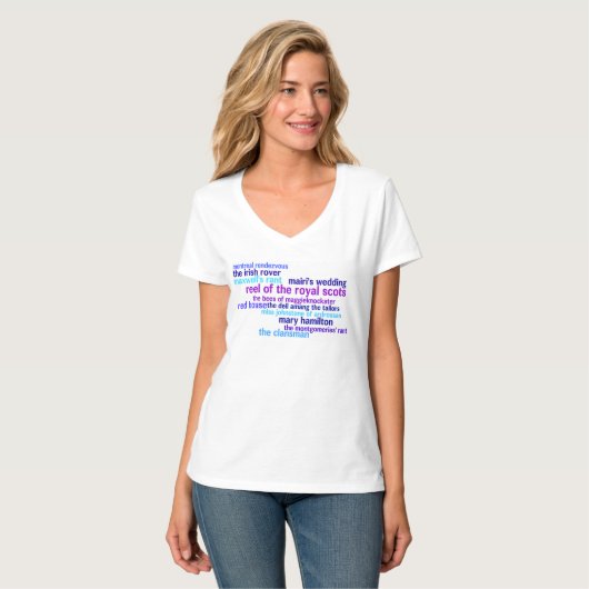 Favoriete Schotse Country Dances T-shirt (Voorkant volledig)