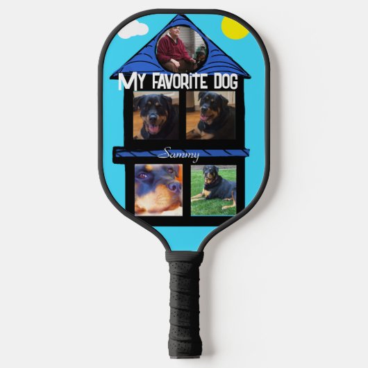 Favoriete Sjabloon voor 5-voudige fotosleuven Pickleball Paddle (Voorkant)