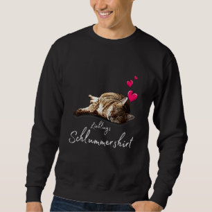 Favoriete slaapkamer met hart-pyjama-kat-motif trui