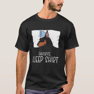 Favoriete slaatshirt Dobermann, slapende Dobermann T-shirt