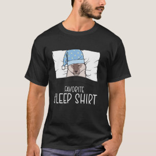 Favoriete slaatshirt Javaanse kat, slapende kat py T-shirt