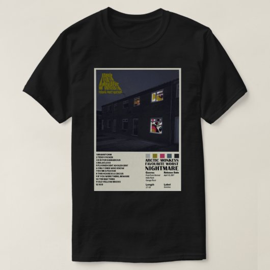 Favoriete slechtste nachtmerrie in A.M. - Minimali T-shirt (Design voorkant)