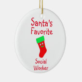 Favoriete sociale werker keramisch decoratief voor keramisch ornament (Rechts)