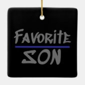 Favoriete SON humor broedmachine Keramisch Ornament (Achterkant)