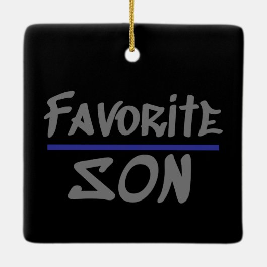 Favoriete SON humor broedmachine Keramisch Ornament (Achterkant)