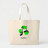 Favoriete Song Rhythm Grote Tote Bag (Voorkant)