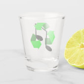 Favoriete Song Rhythm Shot Glas (Achterkant)