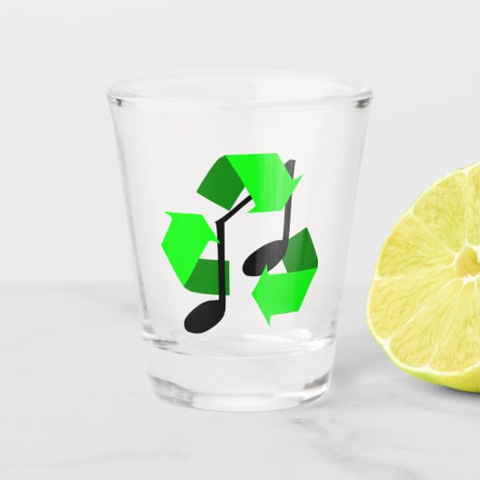 Favoriete Song Rhythm Shot Glas (Voorkant)