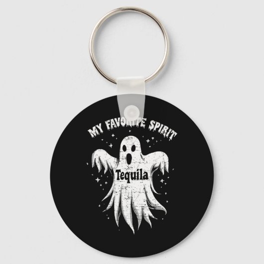 Favoriete Spirit Tequila Drink Ghost Halloween C Sleutelhanger (Voorkant)