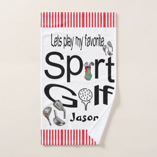 Favoriete sporthanddoekjes Golf Bad Handdoek (Handdoek)