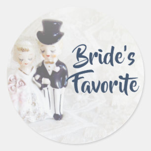 Favoriete Stickers- Bruid's Favoriete Schattige Pa Ronde Sticker