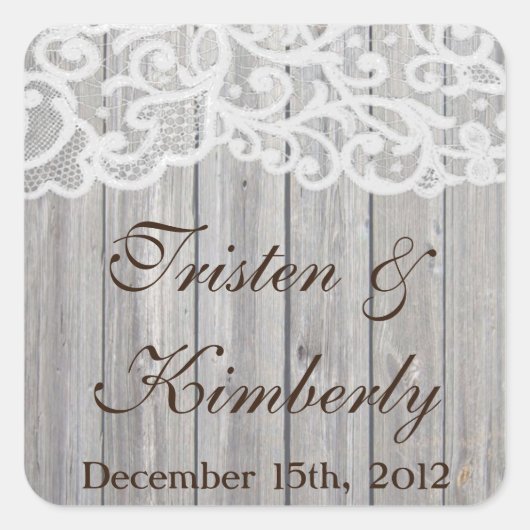 Favoriete Stickers Hoefijzers op Wood Lace Land (Voorkant)