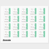 Favoriete Stickers Mint Groen Wit Damast Kant Prin (Vel)