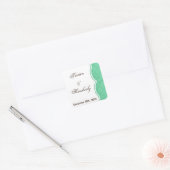 Favoriete Stickers Mint Groen Wit Damast Kant Prin (Envelop)
