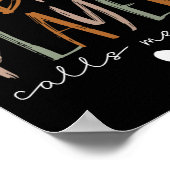 Favoriete T-ball speler Noem me Moeder Honkbal Poster (Hoek)