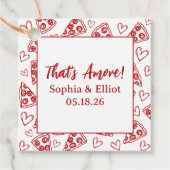 Favoriete tags bedankjes labels (Voorkant)