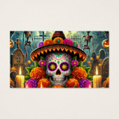 Favoriete tags Halloween basketbaldag Visitekaartje (Achterkant)