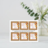 Favoriete tags herfsttakbladeren briefkaart (Staand voorkant)