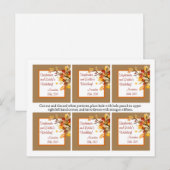 Favoriete tags herfsttakbladeren briefkaart (Voorkant / Achterkant)