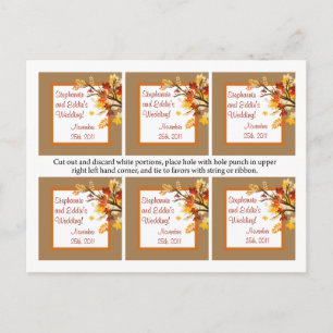 Favoriete tags herfsttakbladeren briefkaart