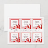 Favoriete Tags Rode Kersenbloesem Briefkaart (Voorkant / Achterkant)