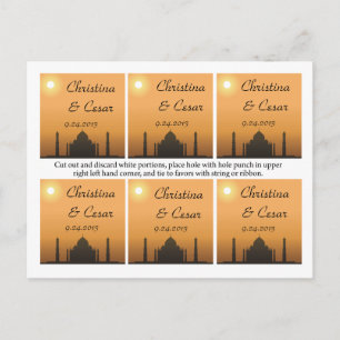 Favoriete Tags Taj Mahal Sunset Sinaasappel Geel R Briefkaart