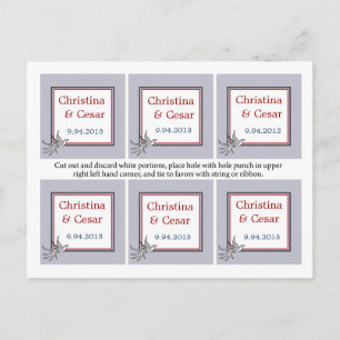 Favoriete Tags White Dove Rood Blauw BG Lintvogels Briefkaart