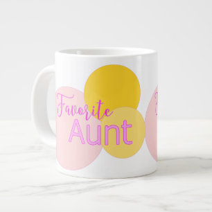 Favoriete tante Colorful Bubbles Grote Koffiekop