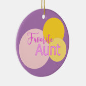 Favoriete tante Colorful Bubbles Keramisch Ornament (Rechts)