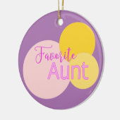 Favoriete tante Colorful Bubbles Keramisch Ornament (Links)