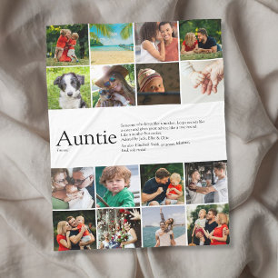 Favoriete Tante Tante Definitie Fotocollage Fleece Deken