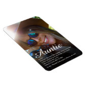 Favoriete tante, Tante Definitie Script Foto Magneet (Rechterzijde)