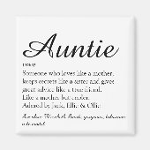 Favoriete tante, tante definitie script magneet (Voorkant)