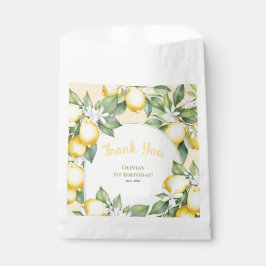 Favoriete tas Lemon citru verjaardag. Bedankzakje