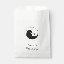 FAVORIETE TASSEN b/w YinYang Dove Harmony Bedankzakje
