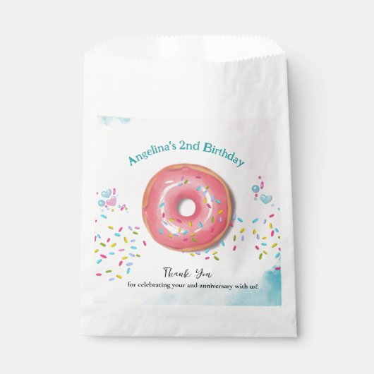 Favoriete tassen voor 2e verjaardag. bedankzakje (Voorkant)