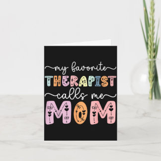 Favoriete therapeut noemt mama dochter zoon moeder kaart