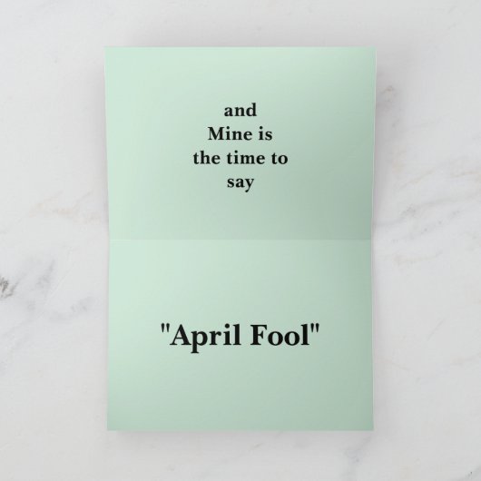 Favoriete Tijd van de Kaart van de Fool van Jaar-A (Binnen)