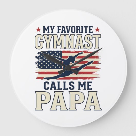 Favoriete turnster noemt me papa patriottische vin grote klok (Voorkant)