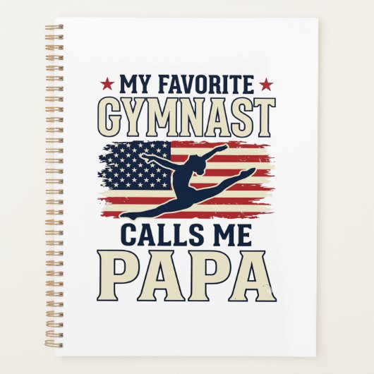 Favoriete turnster noemt me papa patriottische vin planner (Voorkant)