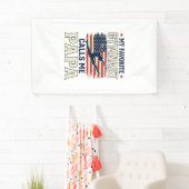 Favoriete turnster noemt me papa patriottische vin spandoek (Insitu)