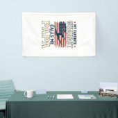 Favoriete turnster noemt me papa patriottische vin spandoek (Beurs)